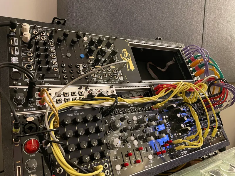 Dom Storrs' studio mixing desk
